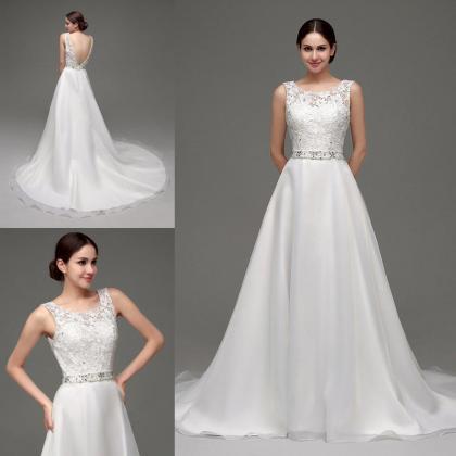 Cheap Lace Wedding Dresses Stock Sheer Wedding Gowns Scoop