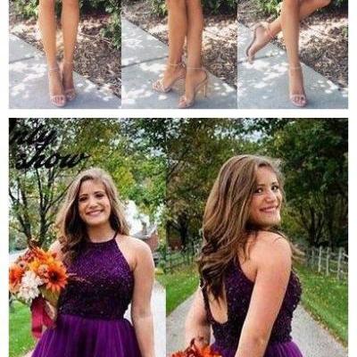 short purple homecoming dress,short homecoming dress, dancing dress party dress