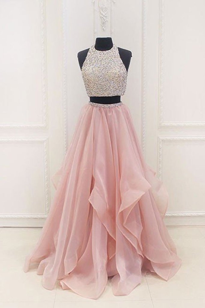 long pink dress for girls