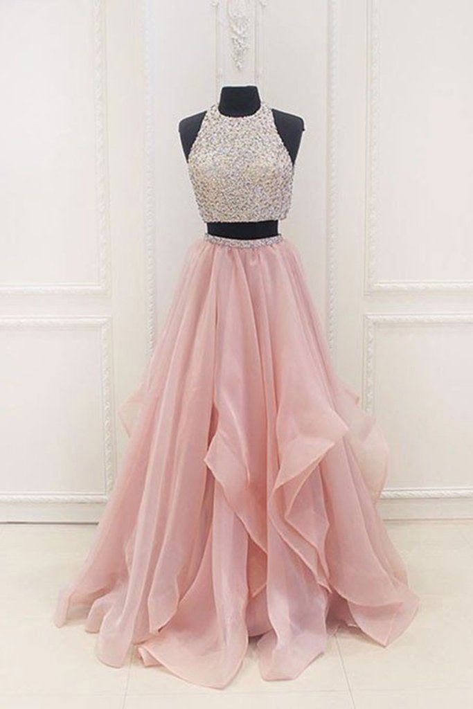 pink graduation dress