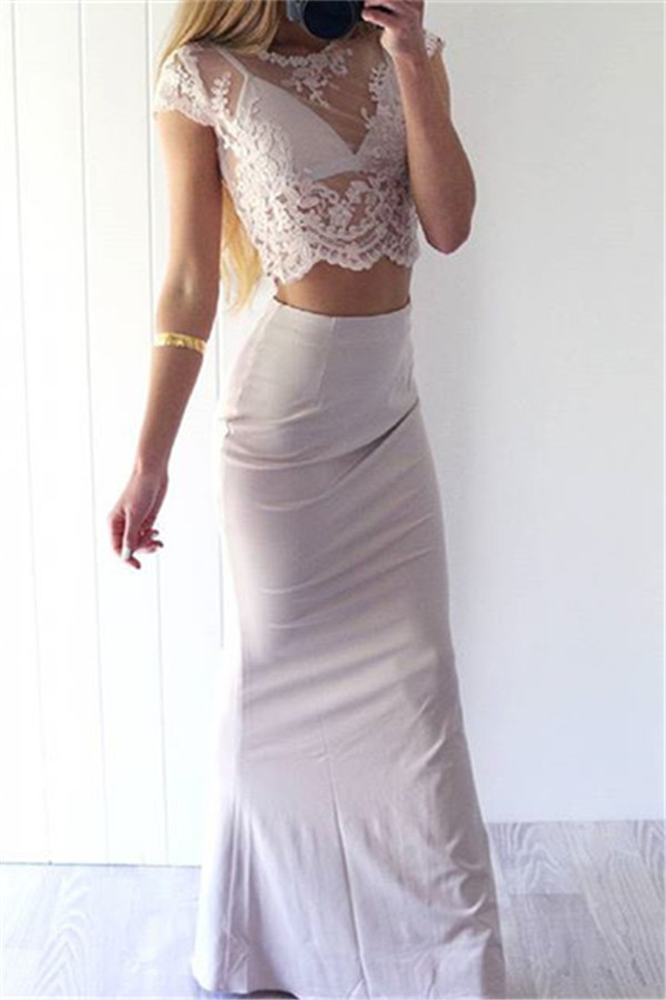 white fitted formal dress