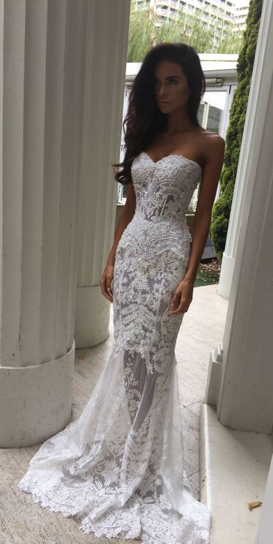 Charming Sheath Sweetheart Wedding Dresses With Liques Lace Charming Sheath Sweetheart Wedding Dresses With Liques Lace Dress