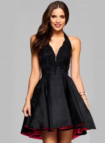 v neck party dress