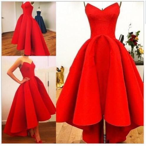 Vintage Red Evening Gown Dress
