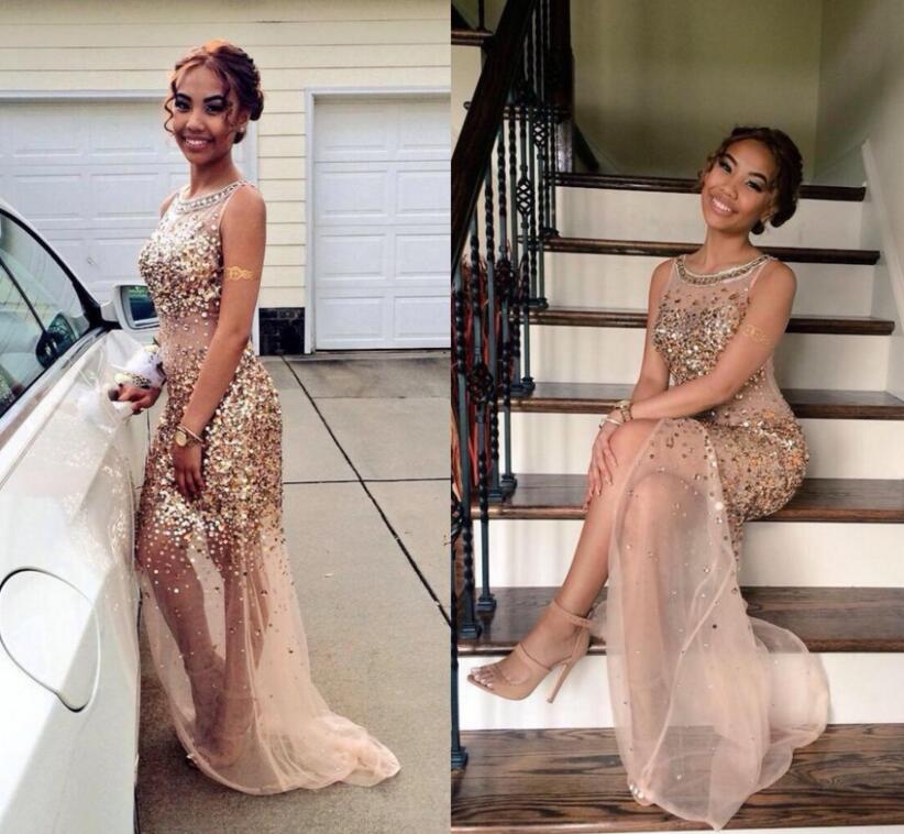 Backless Sparkly Elegant Dress