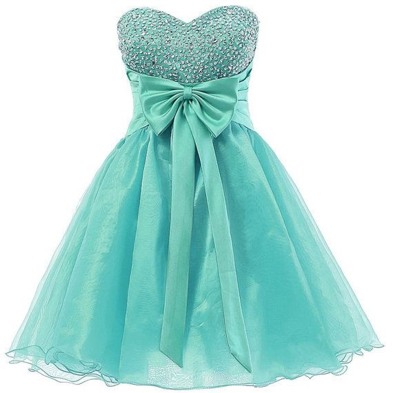 mint green homecoming dress