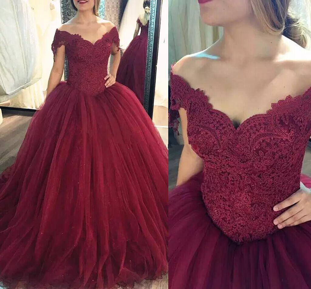 dark red 15 dresses