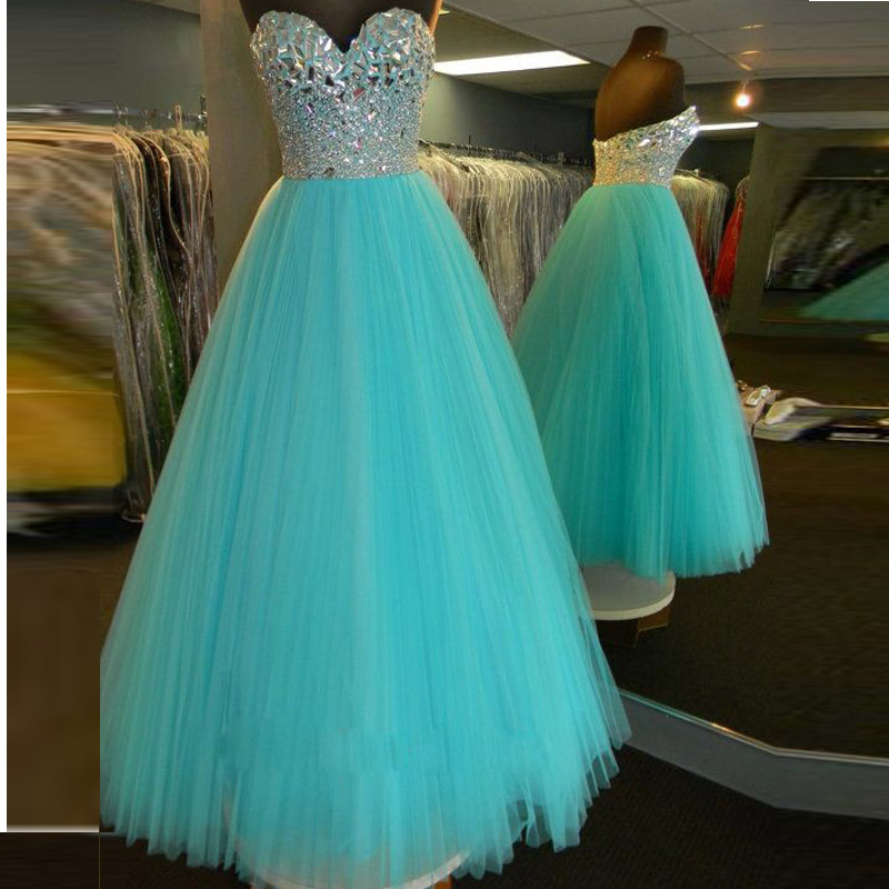 Princess Prom Dress Turquoise