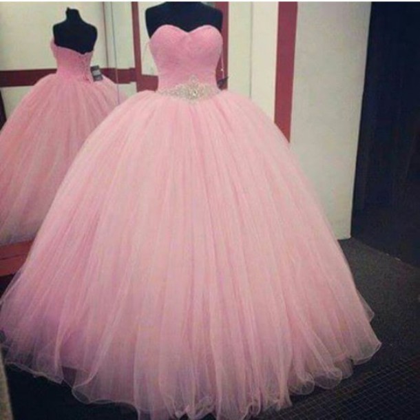 pink princess ball gown