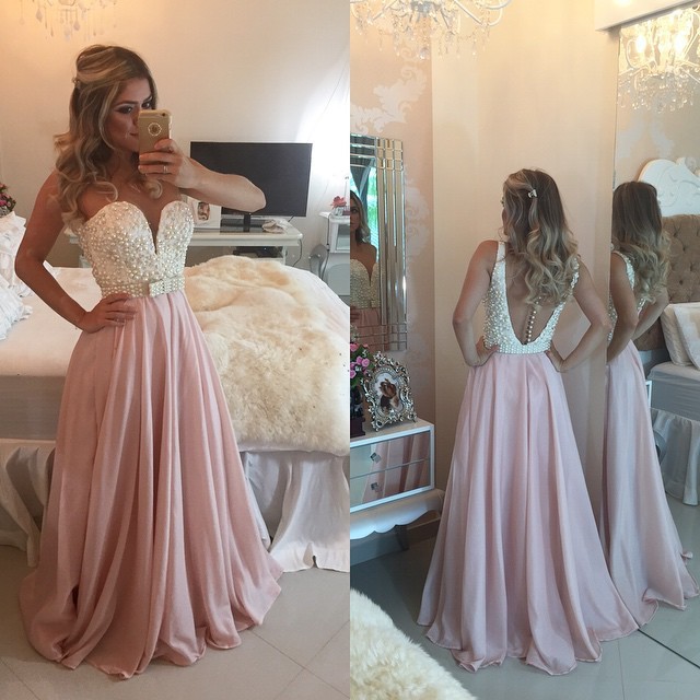 Pink Dress With Pearls Store, 59% OFF ...