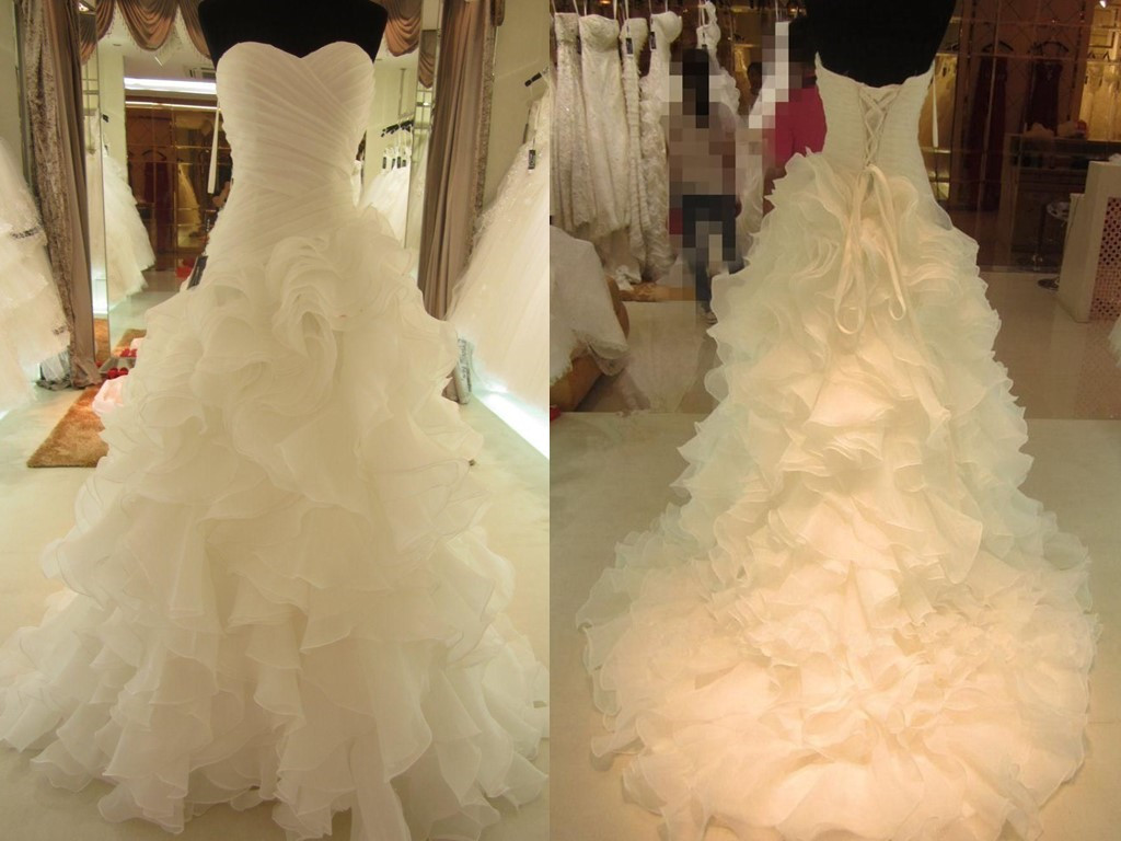 fitted ball gown wedding dress