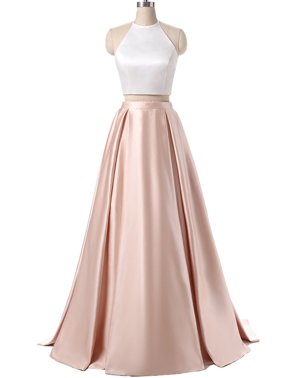 pink prom dress with pockets