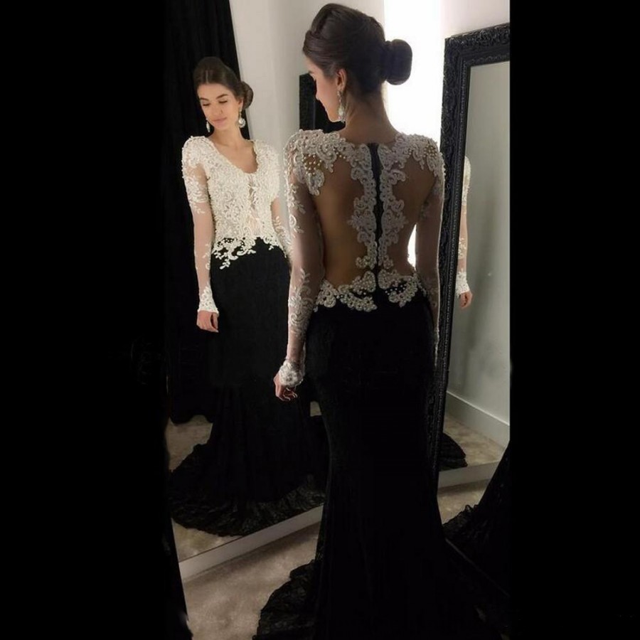 modest black prom dresses