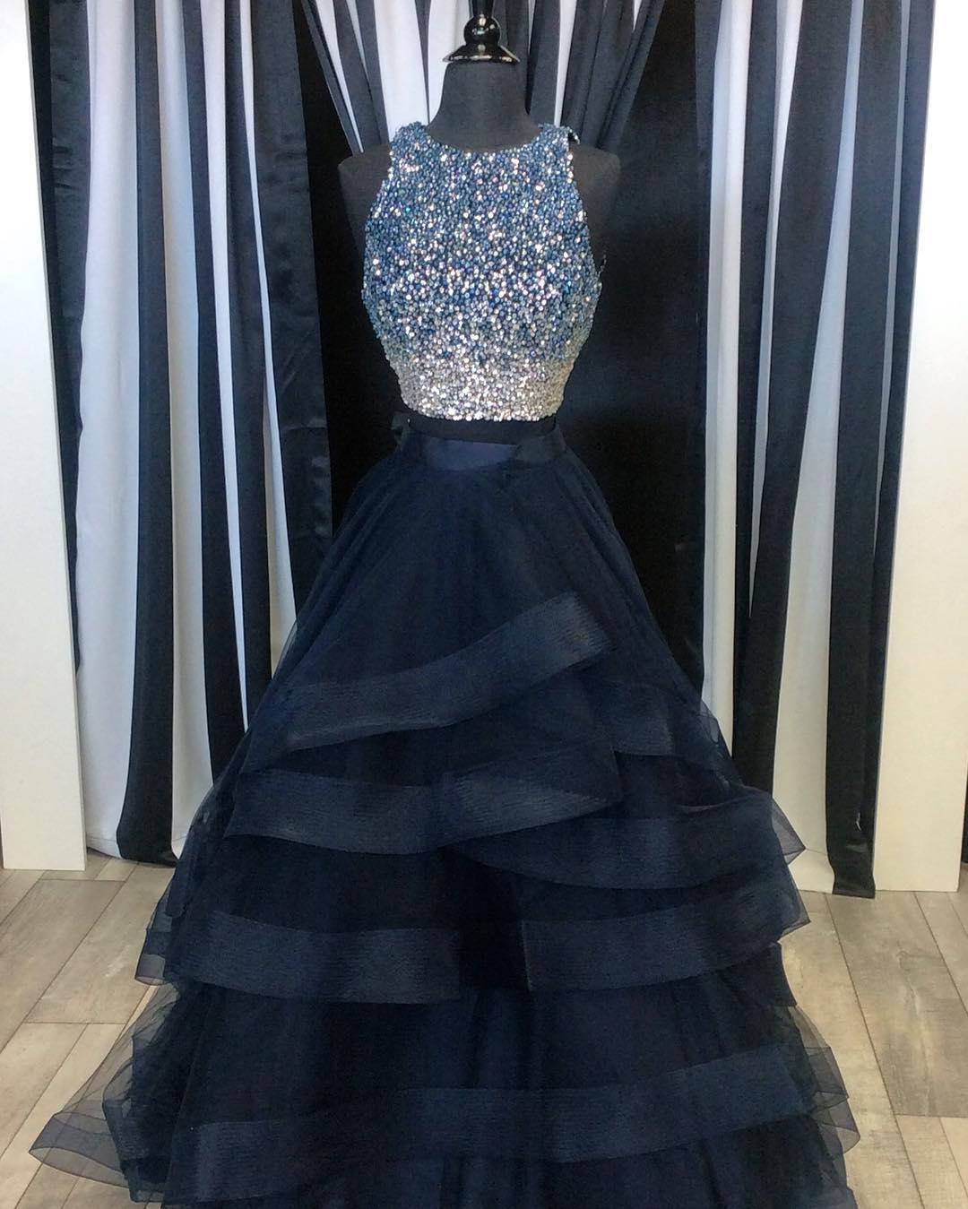 prom dresses with ruffles at the bottom