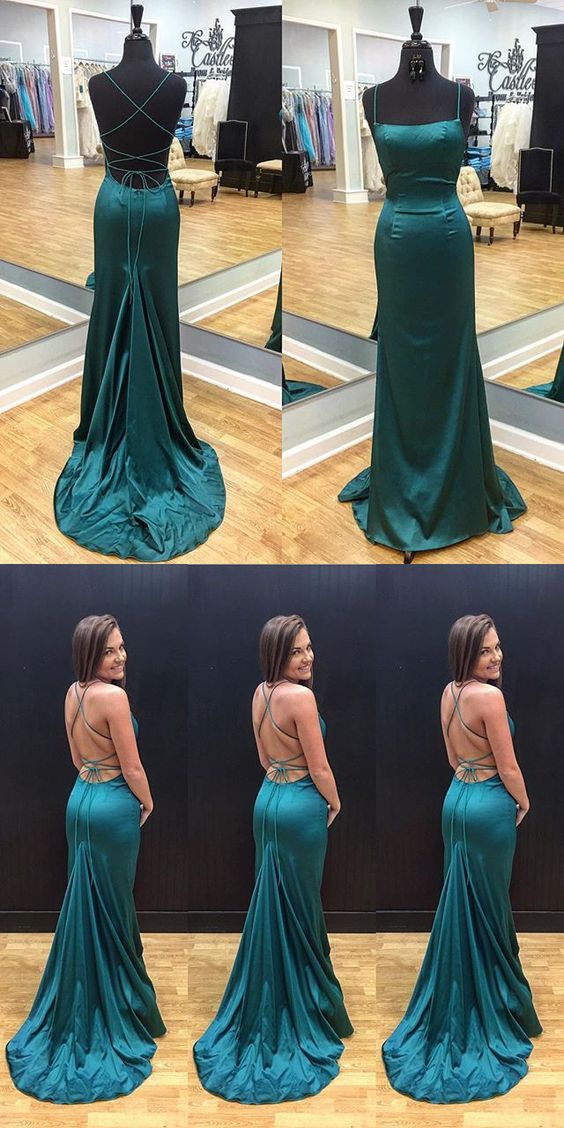 dark teal blue dress