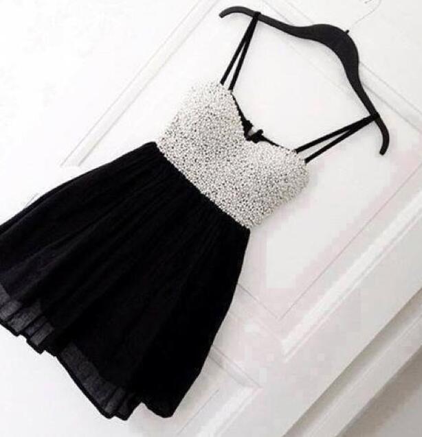 cute black hoco dresses
