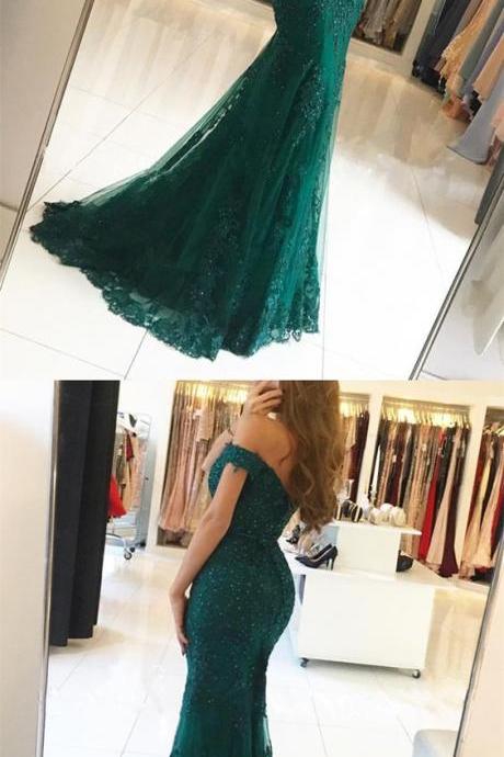 dark green tight prom dress