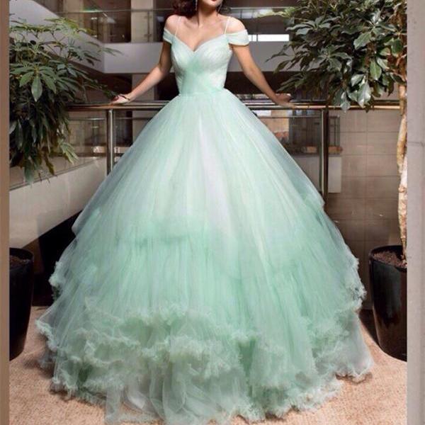 green wedding dresses